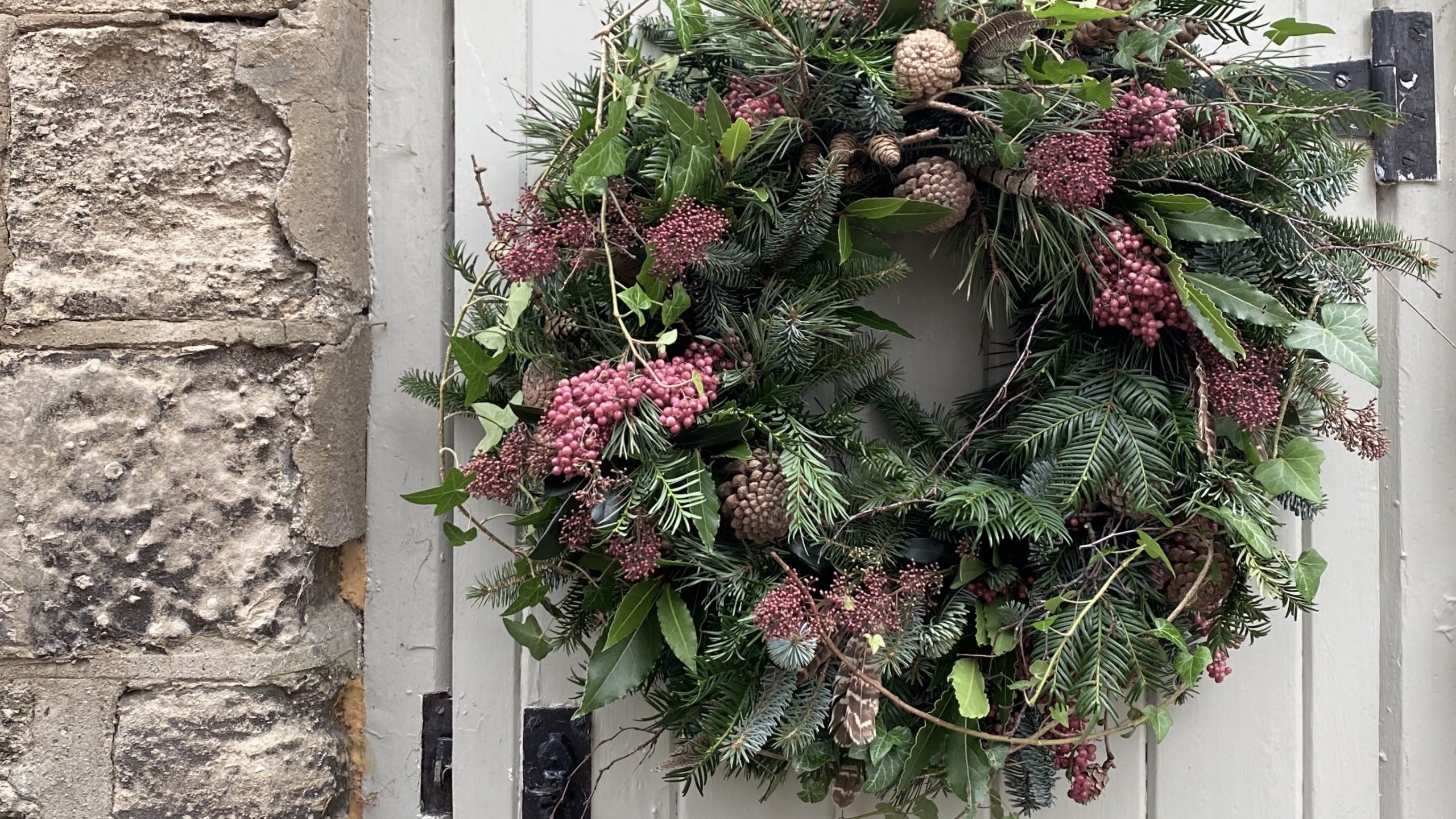 Mink & Plum luxury door wreath